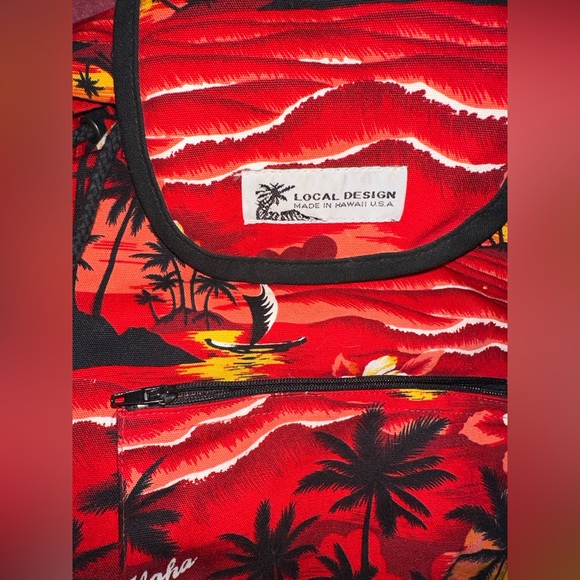 Boho Beach Small Backpack made & purchased in Hawaii - Picture 7 of 8